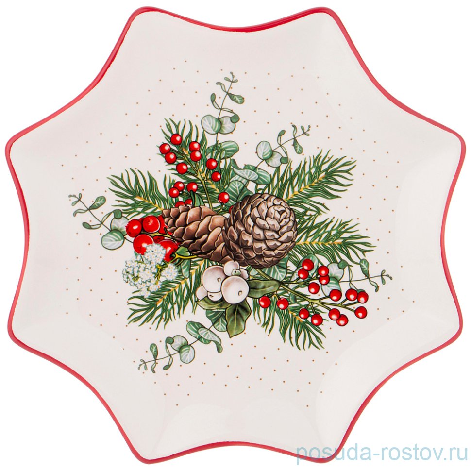 Блюдо 25 х 25 х 2 см Звезда "Celebration" / 267262 Блюдо 25 х 25 х 2 см Звезда "Celebration" / 267262