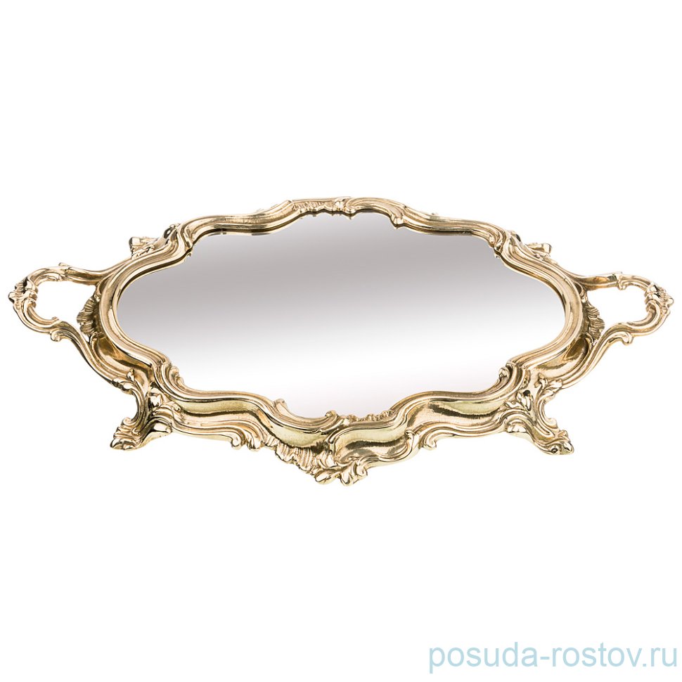 Поднос 48 х 30 см с ручками зеркальный "Stilars" / 211000