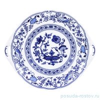 Блюдо 27 см круглое с ручками &quot;Мэри Энн /Гжель&quot; / 366018