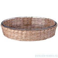 Блюдо для запекания 2,4 л овальное в плетеной корзинке &quot;kitchen&quot; / 354371