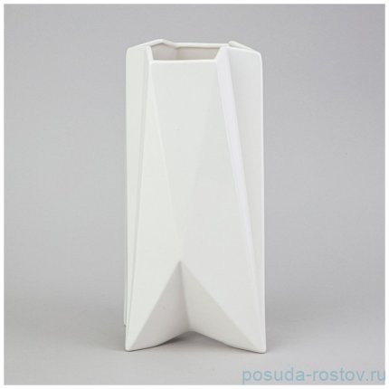 Ваза 10.5*8*24см цвет: белый / 360757