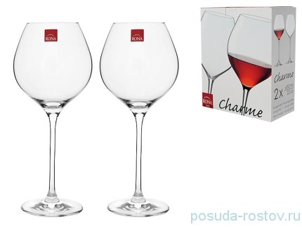 Бокалы для красного вина 650 мл 2 шт &quot;Charme /Без декора&quot; / 151826