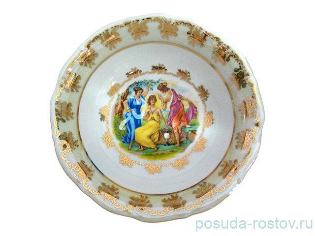 Тарелка 22,5 см 1 шт глубокая "Мария-Тереза /Мадонна перламутр 2" / 111471