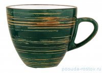 Чайная чашка 300 мл зелёная &quot;Spiral&quot; / 261645