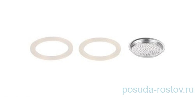 Фильтр и 2 силиконовые прокладки для кофеварки на 6 чашек "PALOMA" / 142200 Фильтр и 2 силиконовые прокладки для кофеварки на 6 чашек "PALOMA" / 142200