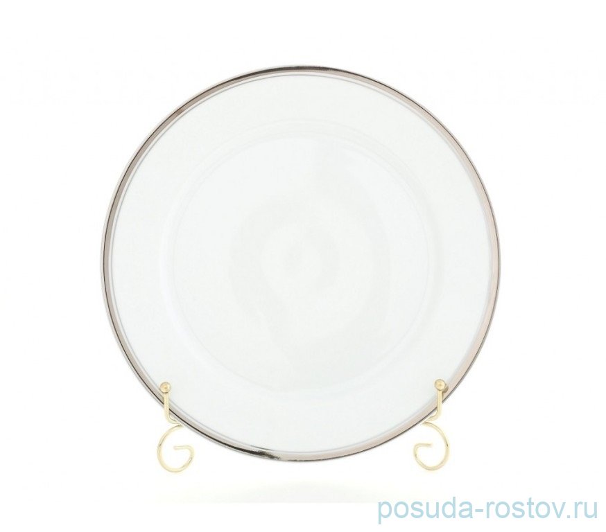 Блюдо 30 см круглое "Сабина /Отводка платина" / 158887