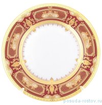 Набор тарелок 17 см 6 шт &quot;Донна /Красная в золотой роскоши&quot; / 255095