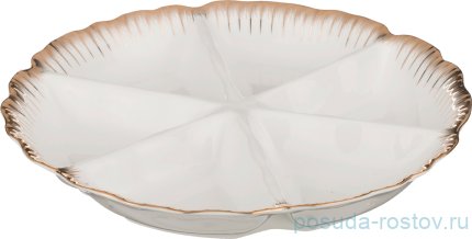 Менажница 30 х 4 см 6-ти секционная &quot;цветочная симфония&quot; / 200054