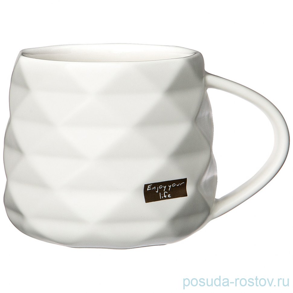 Кружка 370 мл белая "break time" / 260030 Кружка 370 мл белая "break time" / 260030