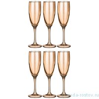 Бокалы для шампанского 170 мл 6 шт &quot;Бакарра панто /Мед&quot; / 269663