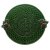 Блюдо для сыра 32 см круглое зелёное "Земляника" / 290911