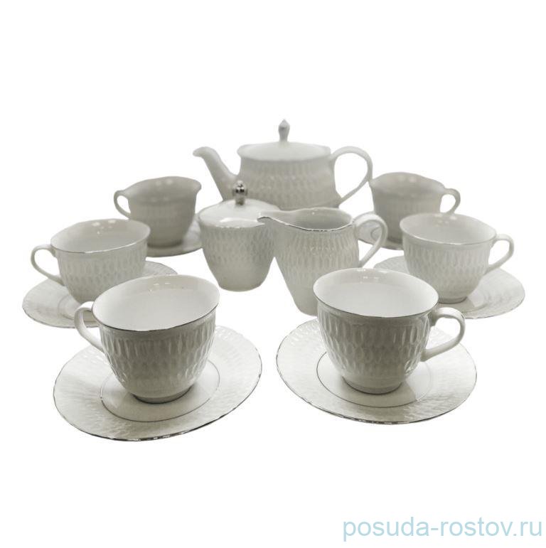 Чайный сервиз на 6 персон 15 предметов "София /Платиновая отводка" / 297008