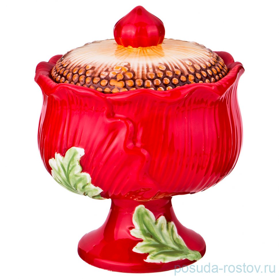 Сахарница 600 мл н/н "маковый цвет" / 190265