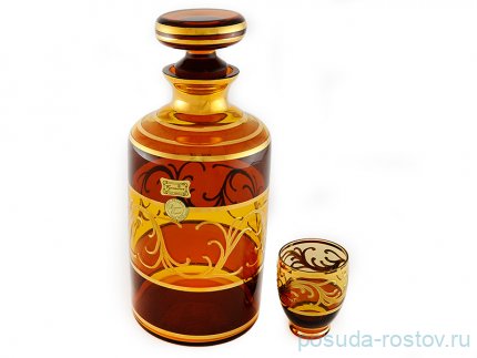 Набор для вина 7 предметов (графин 1 л + 6 стопок по 100 мл) &quot;Амбер&quot; / 039957