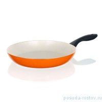 Сковорода 28 см c керамическим антипригарным покрытием оранжевая &quot;Banquet /Ceramia&quot; / 152487