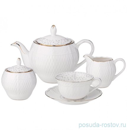 Чайный сервиз на 6 персон 15 предметов &quot;Вивьен /Вьюнок&quot; / 327613