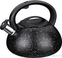 Чайник 3 л со свистком чёрный &quot;Agness&quot; / 197697