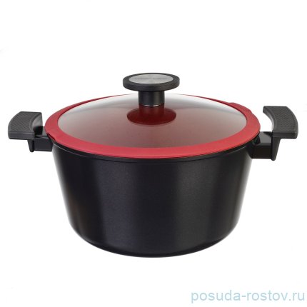 Кастрюля 24 см со стеклянной крышкой 4,8 л &quot;Neoflam /De Chef&quot; / 218226