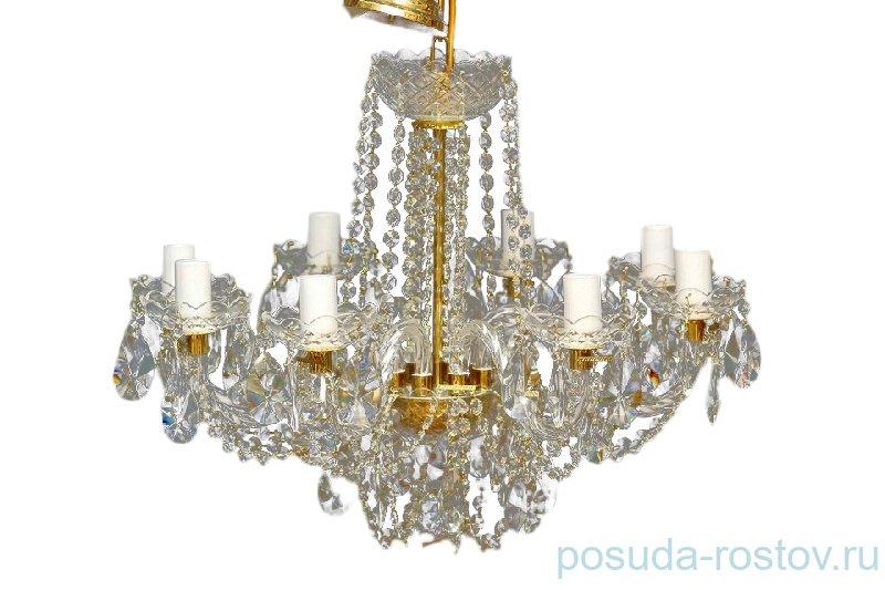 Люстра 8 рожковая белые плафоны "Биджов" / 026284