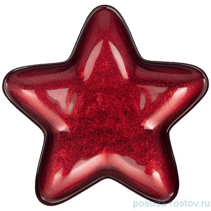 Блюдо 17 х 17 см Звезда &quot;Star red shiny&quot; / 226070