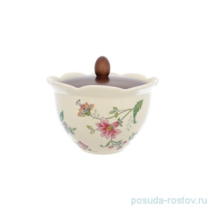 Банка для сыпучих продуктов 17,5 см с деревянной крышкой &quot;Artigianato ceramico /Прованс&quot; / 253184