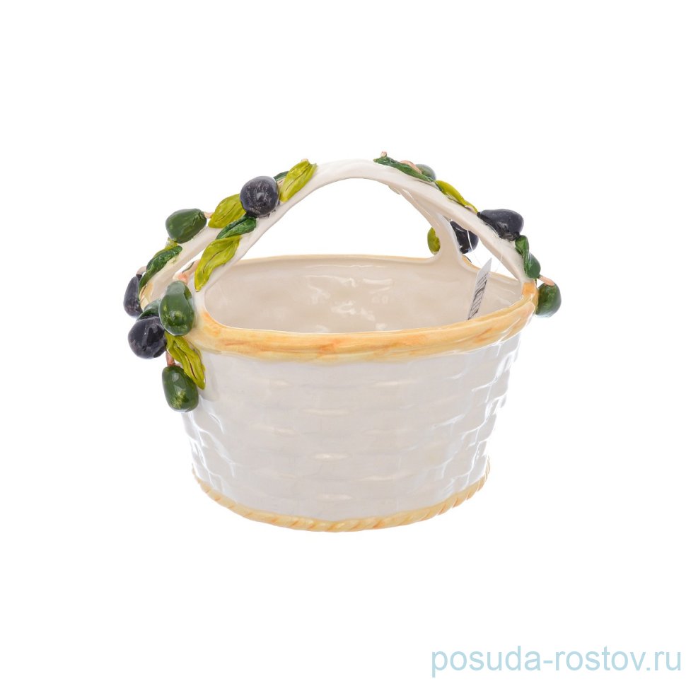 Корзина 33 х 28 см круглая "Оливки" / 246718 Корзина 33 х 28 см круглая "Оливки" / 246718