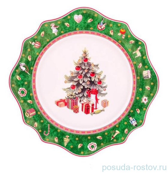 Тарелка 21,1 х 1,7 см "Christmas world /Green 2" / 337499 Тарелка 21,1 х 1,7 см "Christmas world /Green 2" / 337499