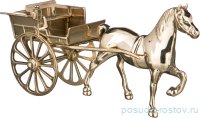 Статуэтка 27 х 14 см &quot;Лошадь с повозкой /Stilars&quot;   / 198545