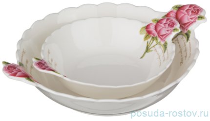 Набор салатников 3 шт с ручками &quot;Роза&quot; / 187314