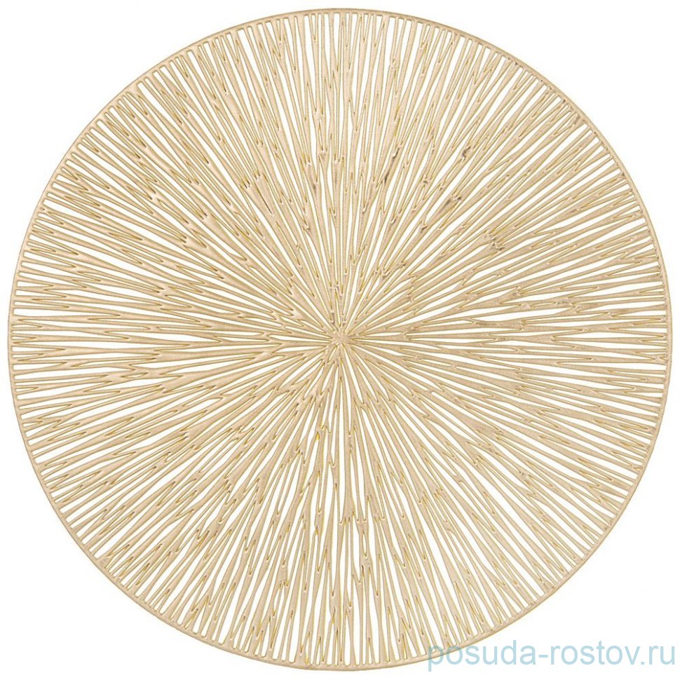 Набор подстановочных салфеток 38 см 4 шт "Sunshine gold" / 335567 Набор подстановочных салфеток 38 см 4 шт "Sunshine gold" / 335567