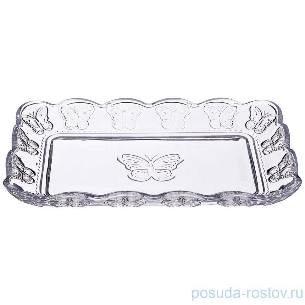 Блюдо 25 х 17 х 3 см прямоугольное "Muza /Бабочки" / 190105 Блюдо 25 х 17 х 3 см прямоугольное "Muza /Бабочки" / 190105