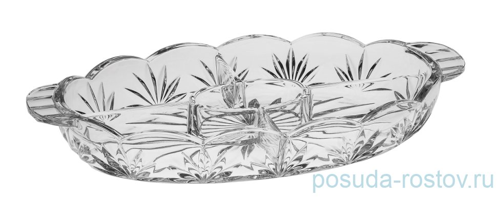 Менажница 40,5 см 5-ти секционная "TULIP" / 122720 Менажница 40,5 см 5-ти секционная "TULIP" / 122720