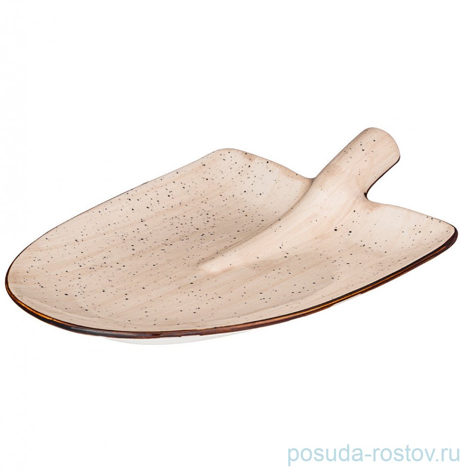 Блюдо сервировочное 29,5 х 22 х 6 см "Nature /Бежевое" / 236743