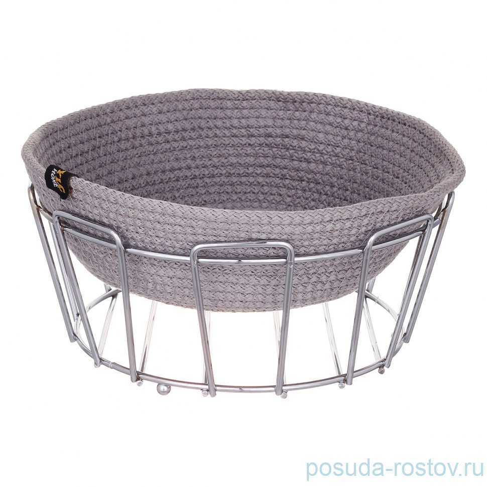 Хлебница круглая серая/платина YLC Home / 345510