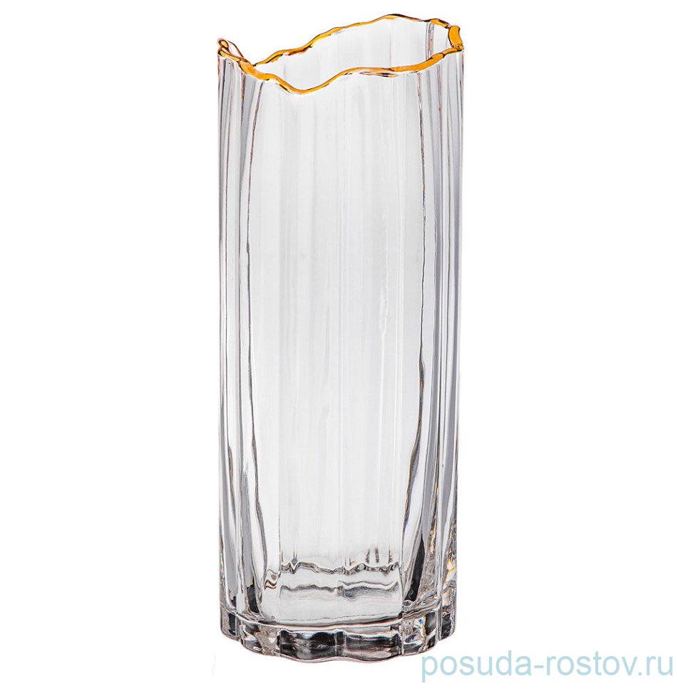 Ваза для цветов 25 см "Отводка золото" / 289416 Ваза для цветов 25 см "Отводка золото" / 289416