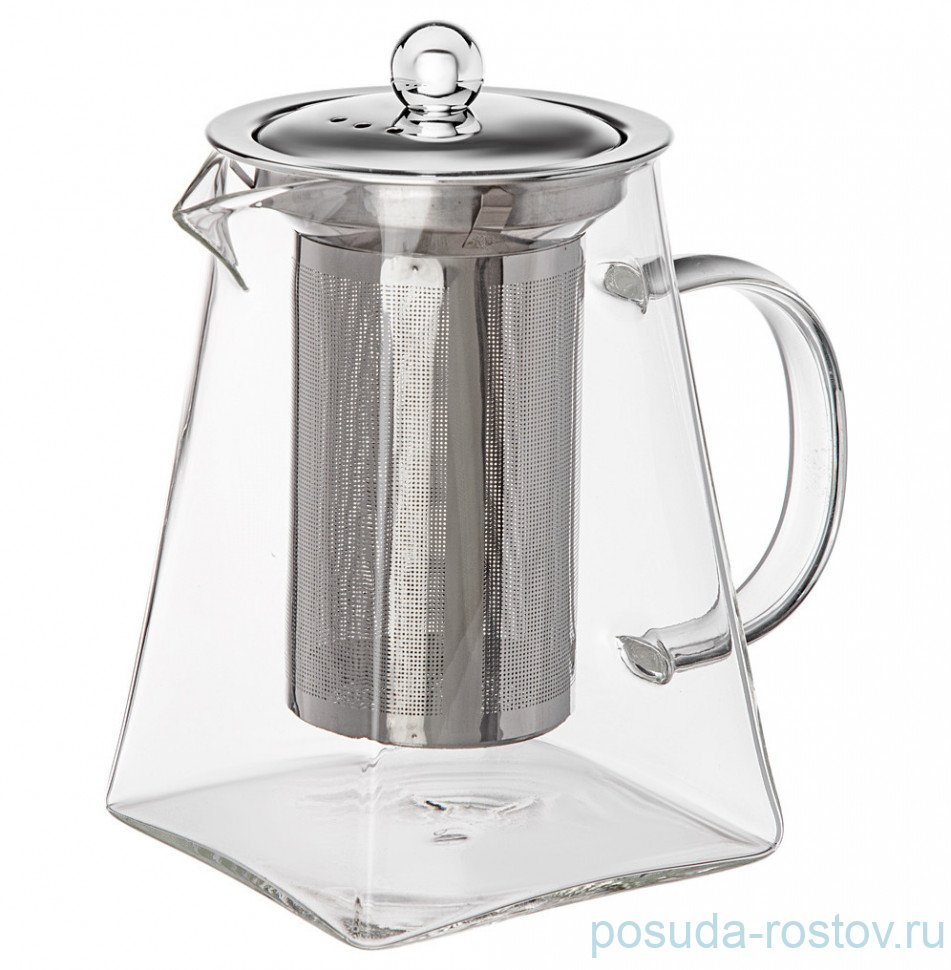 Заварочный чайник 800 мл с металлическим фильтром "Без декора" / 289385 Заварочный чайник 800 мл с металлическим фильтром "Без декора" / 289385