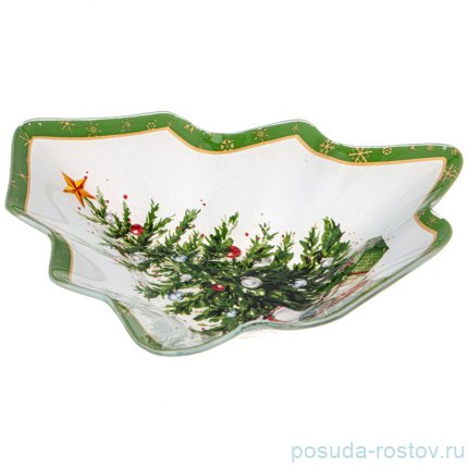 Блюдо 20 см ёлка &quot;рождественская сказка&quot; / 355059