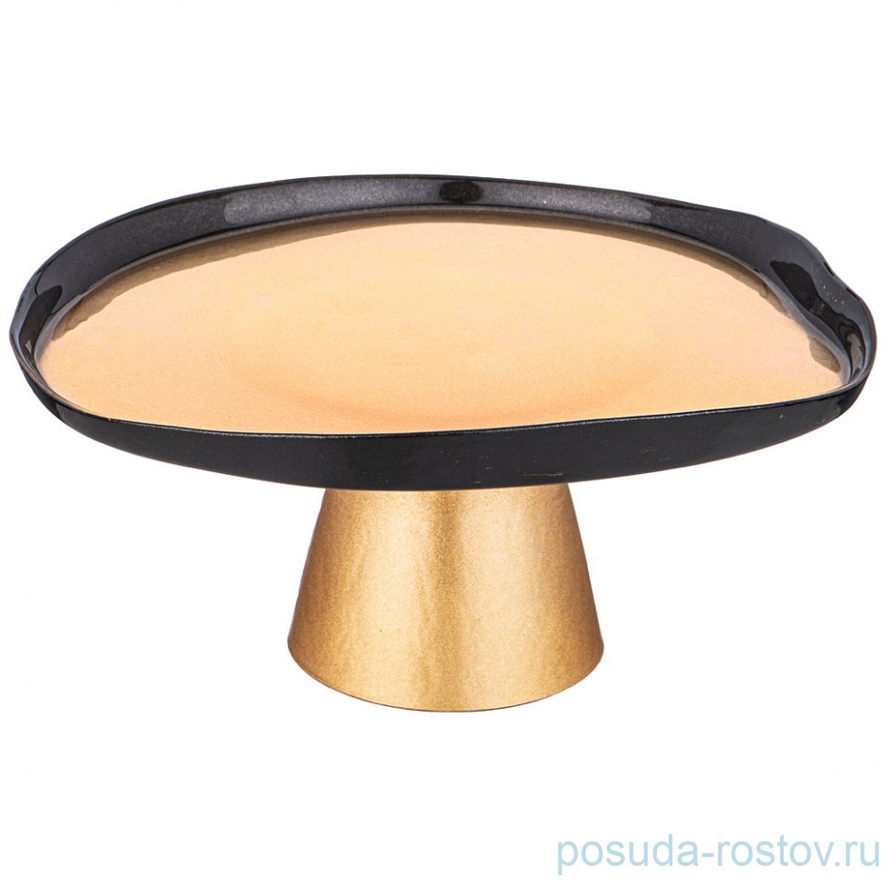 Блюдо 21 см фигурное н/н "Bohemia gold" / 332739