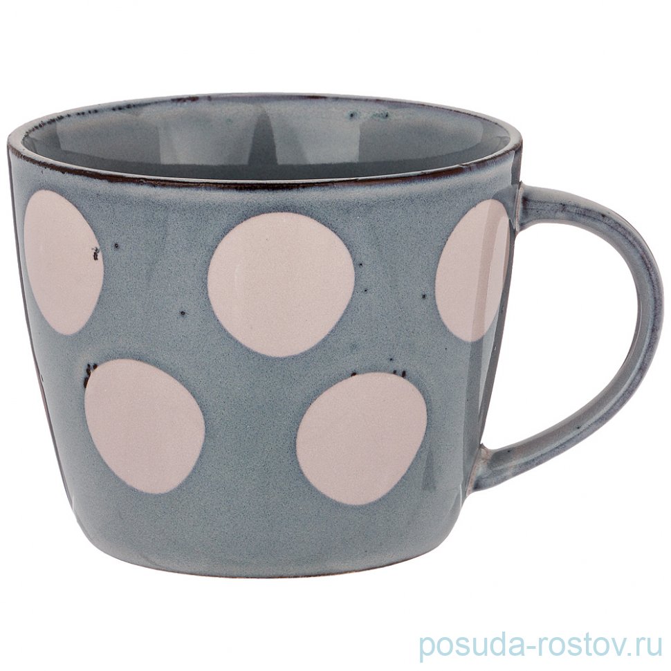 Кружка 450 мл "Темно-серая в горох" (6шт.) / 193566 Кружка 450 мл "Темно-серая в горох" (6шт.) / 193566