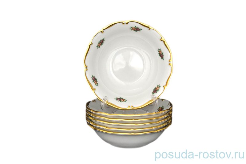 Набор салатников 13 см 6 шт "Анжелика /Маленькие розочки" / 027596 Набор салатников 13 см 6 шт "Анжелика /Маленькие розочки" / 027596