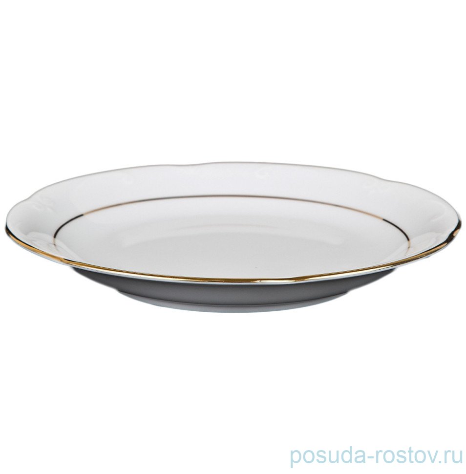 Тарелка 19 см 1 шт "Камелия /Отводка золото" / 111541