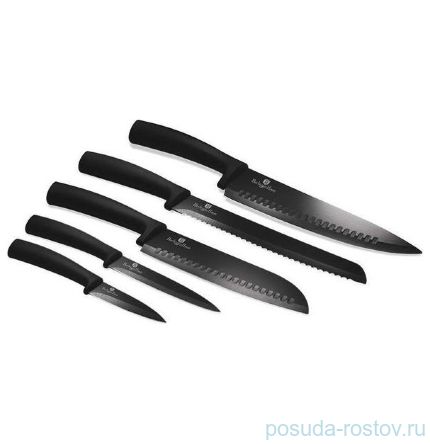 Набор кухонных ножей 6 предметов на подставке &quot;Rosegold Line&quot; / 147742