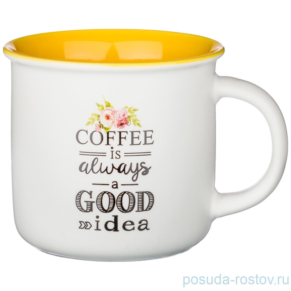 Кружка 400 мл "coffee is always a good idea" (6шт.) / 189096 Кружка 400 мл "coffee is always a good idea" (6шт.) / 189096