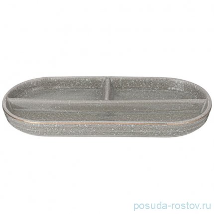 Менажница 25 х 12 см овальная &quot;Grain /мятная&quot; / 341982