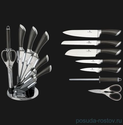 Набор ножей для кухни 8 предметов на подставке &quot;Carbon Metallic Line&quot; / 135637