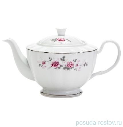 Заварочный чайник 1,2 л &quot;Луиза /Серая роза /платина&quot; / 153064