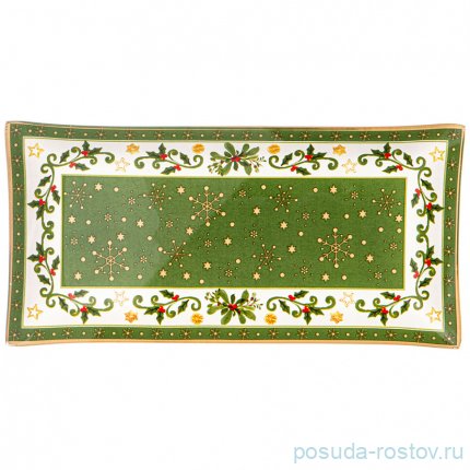 Блюдо 24 х 12 см прямоугольное &quot;рождественская сказка&quot; / 355069