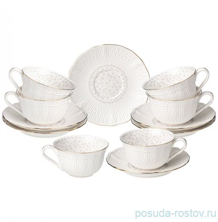 Набор чайных пар 250 мл 6 шт &quot;Вивьен /Вьюнок&quot; / 328869