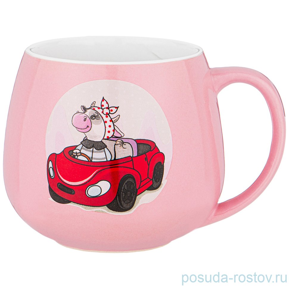 Кружка 350 мл "Милая коровка /Розовая" / 227180 Кружка 350 мл "Милая коровка /Розовая" / 227180