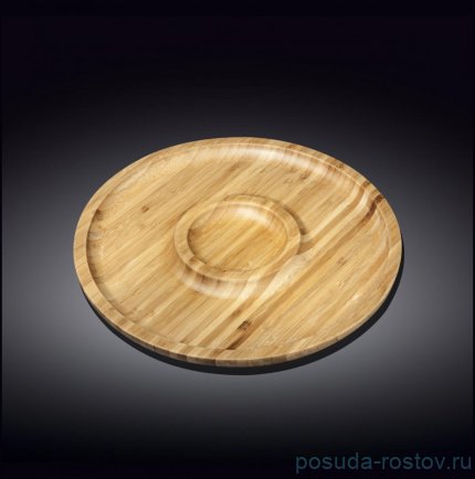 Блюдо 20,5 см 2-х секционное круглое / 260156